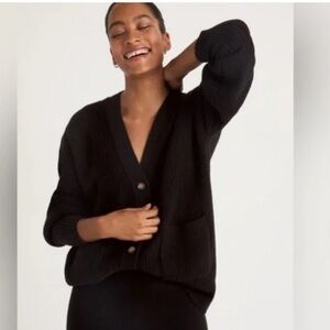 Wesley Black 💯 Cashmere Cardigan Sweater XS